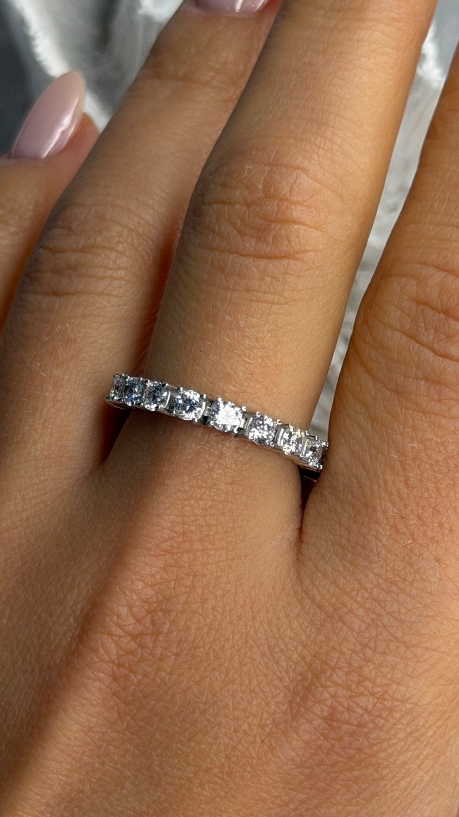 925 Sterling Silver Cz Ring Size 11.5
