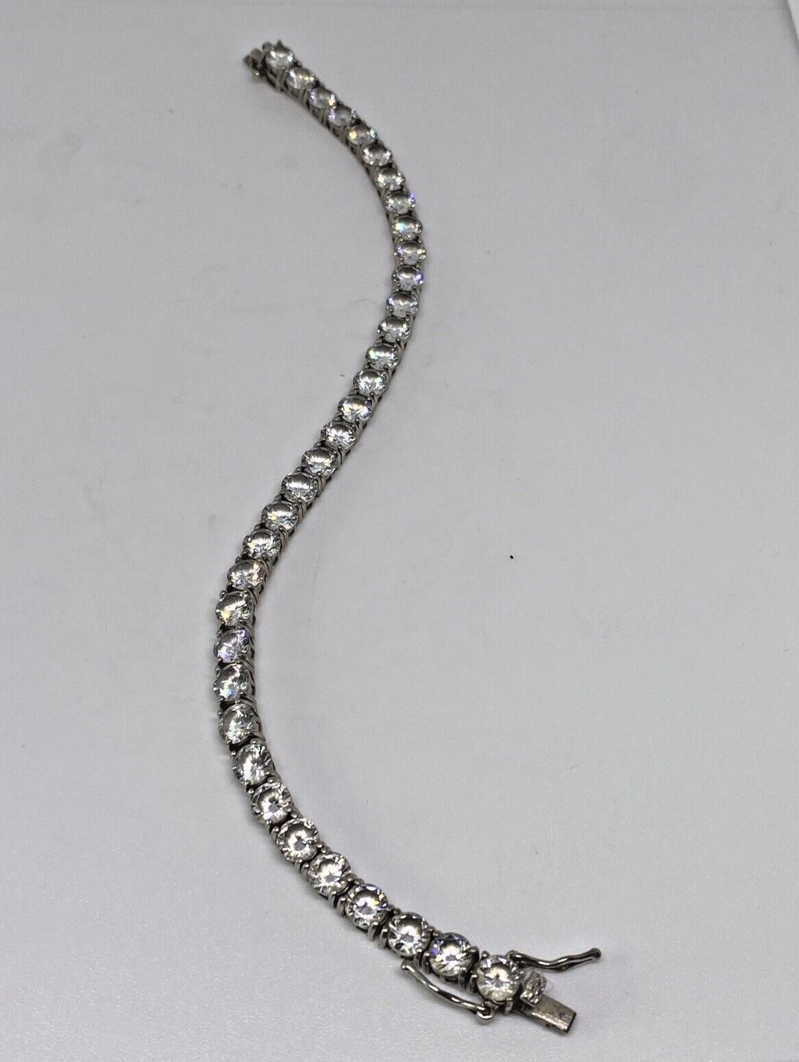 925 Sterling Silver CZ Bracelet