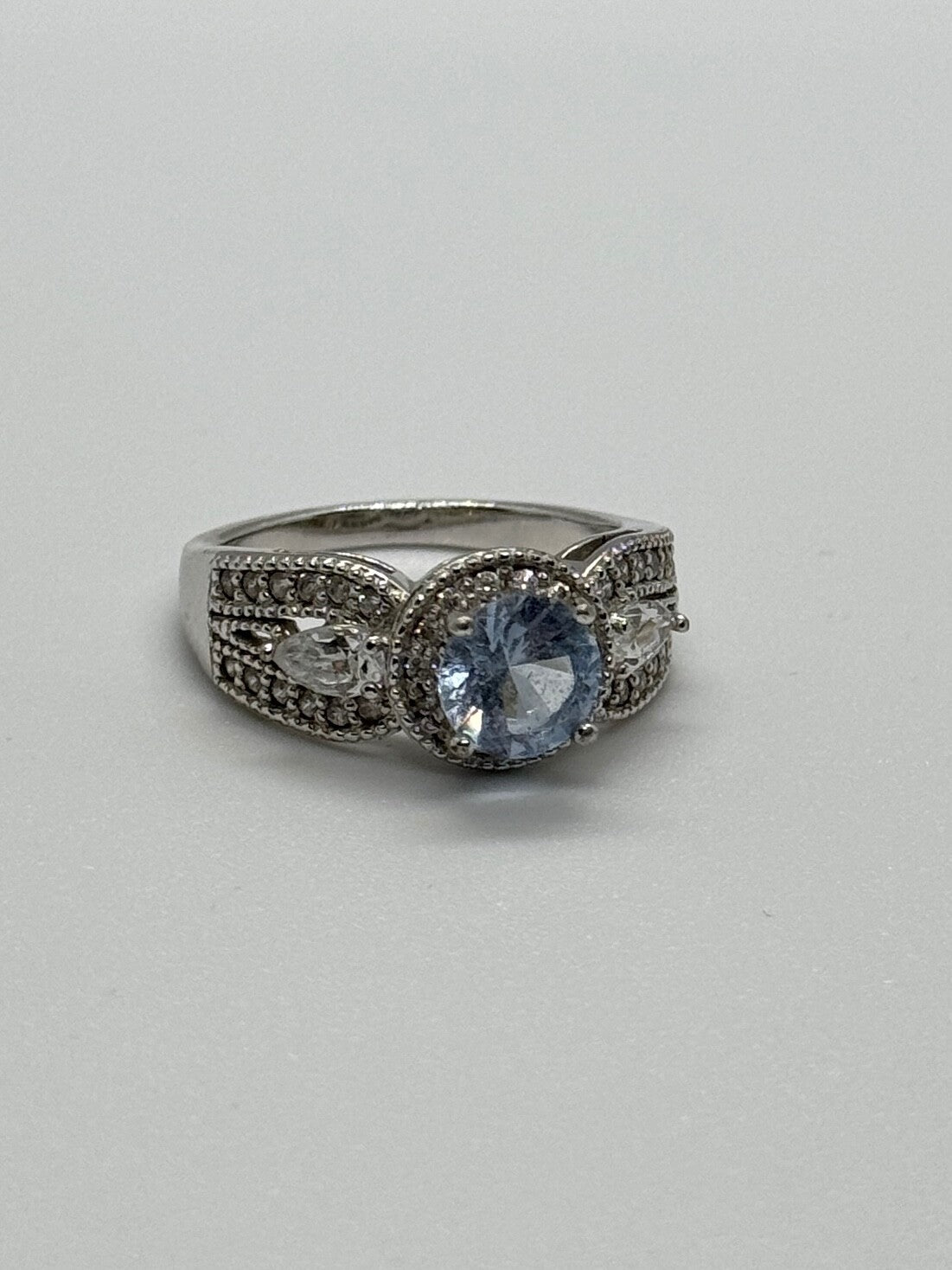 925 Sterling Silver CZ Ring Size 6.5