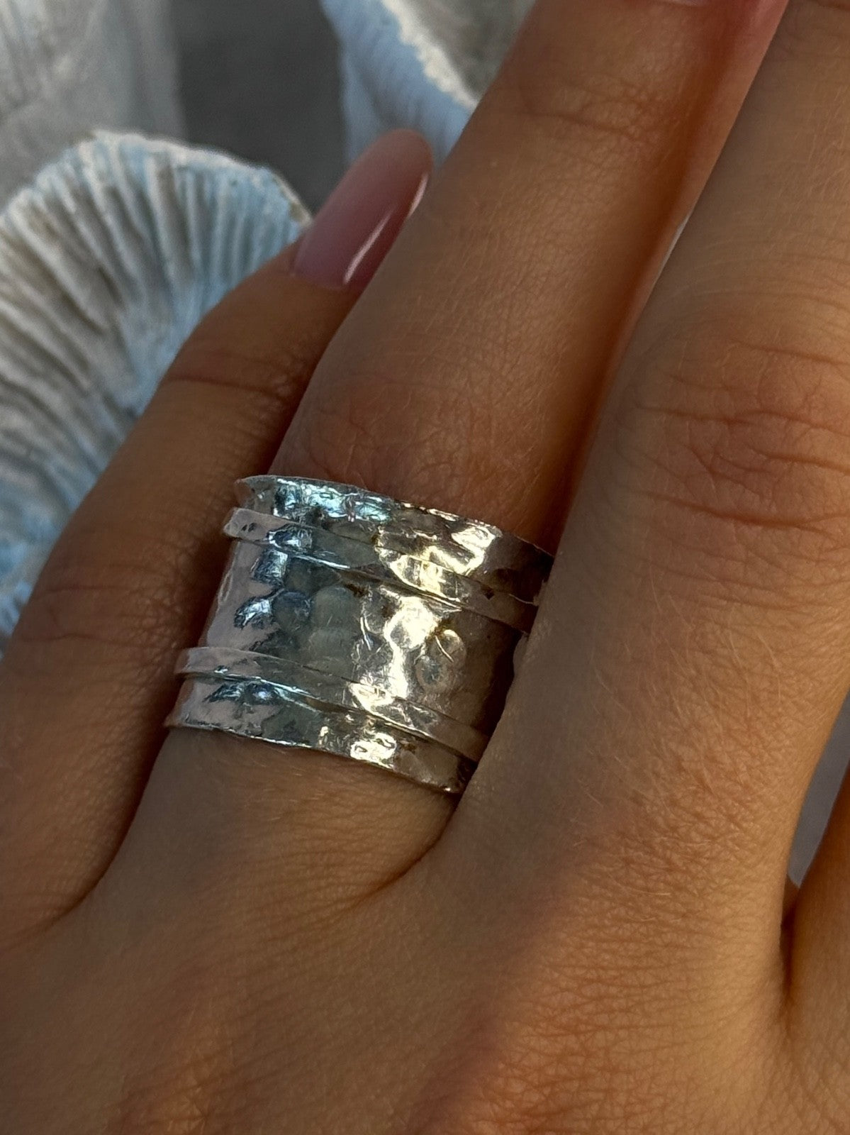 Unique Design 925 Sterling Silver Ring Size 6