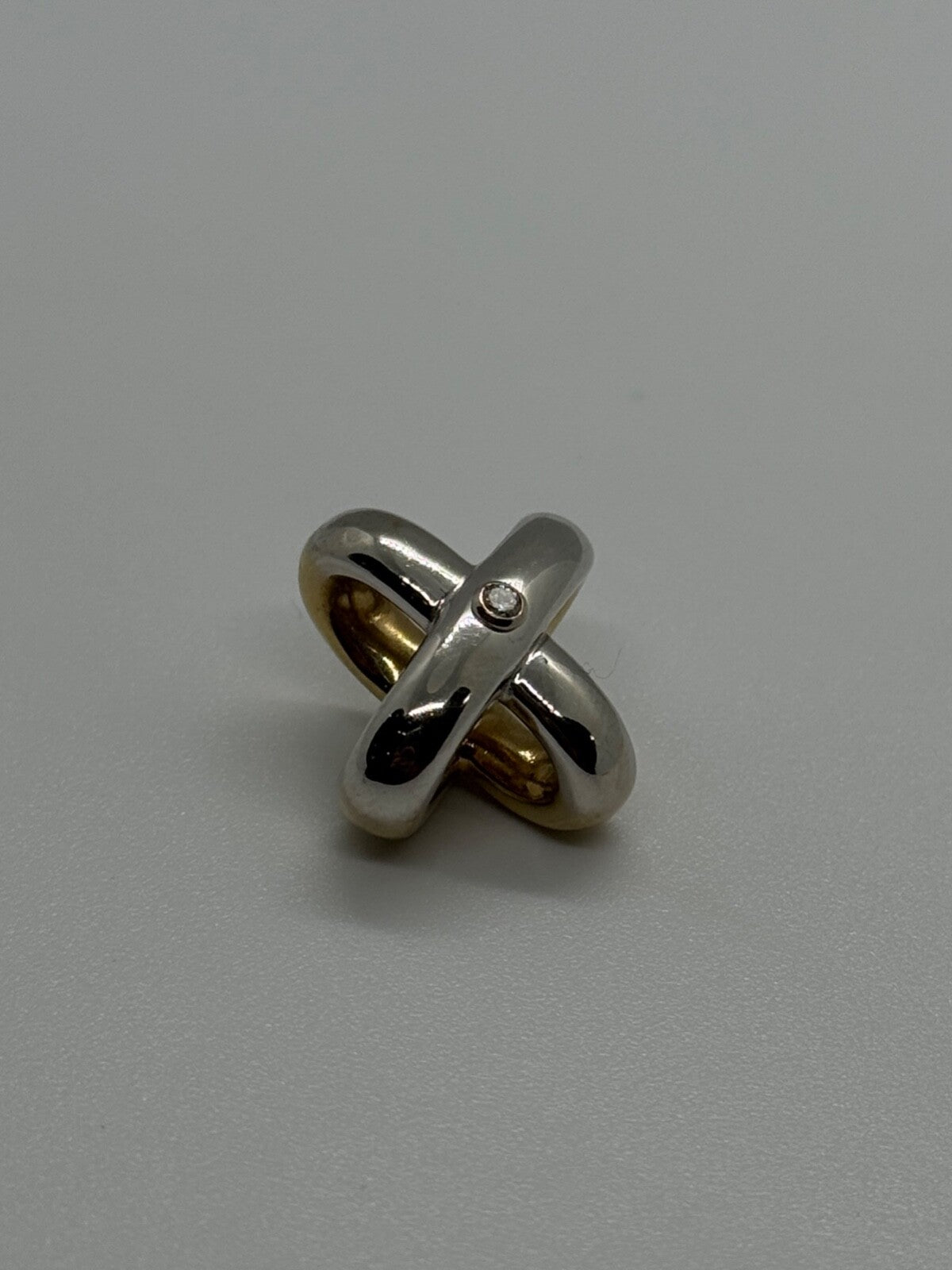 14K Yellow AND White Gold Pendant Lenght 17.3 mm