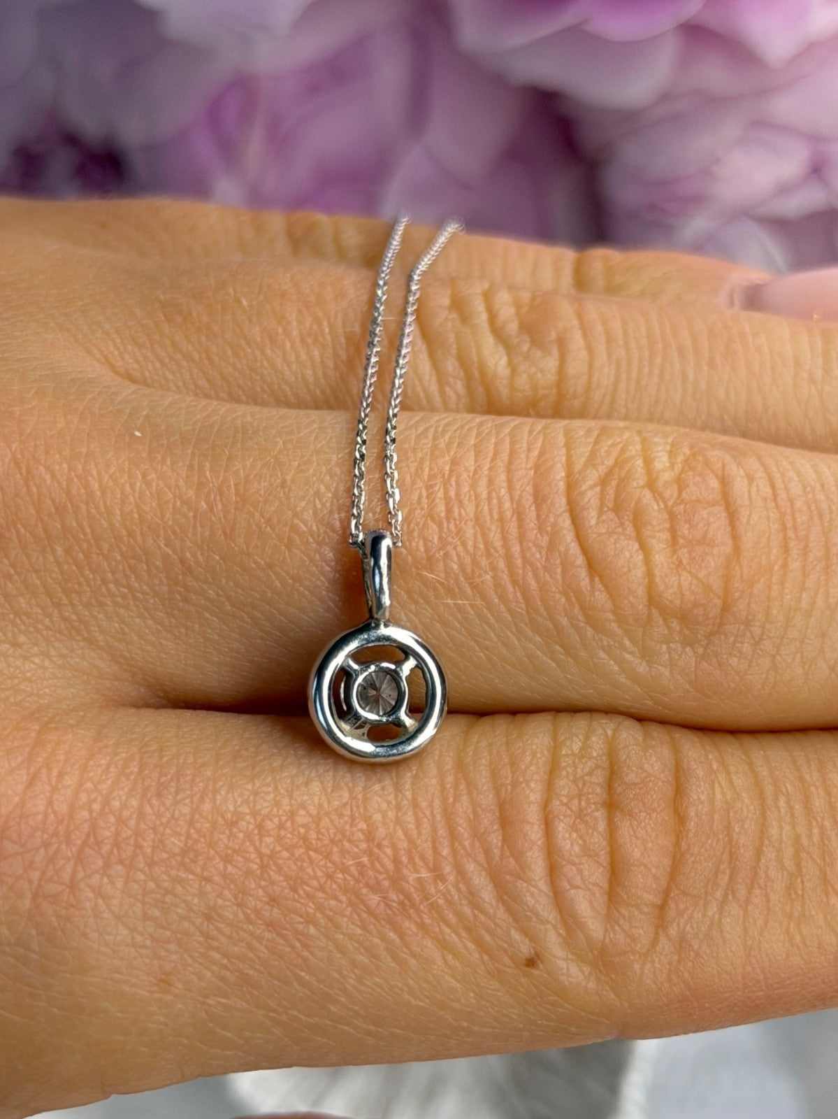 14K White Gold Diamonds tcw 0.36 ct Necklace