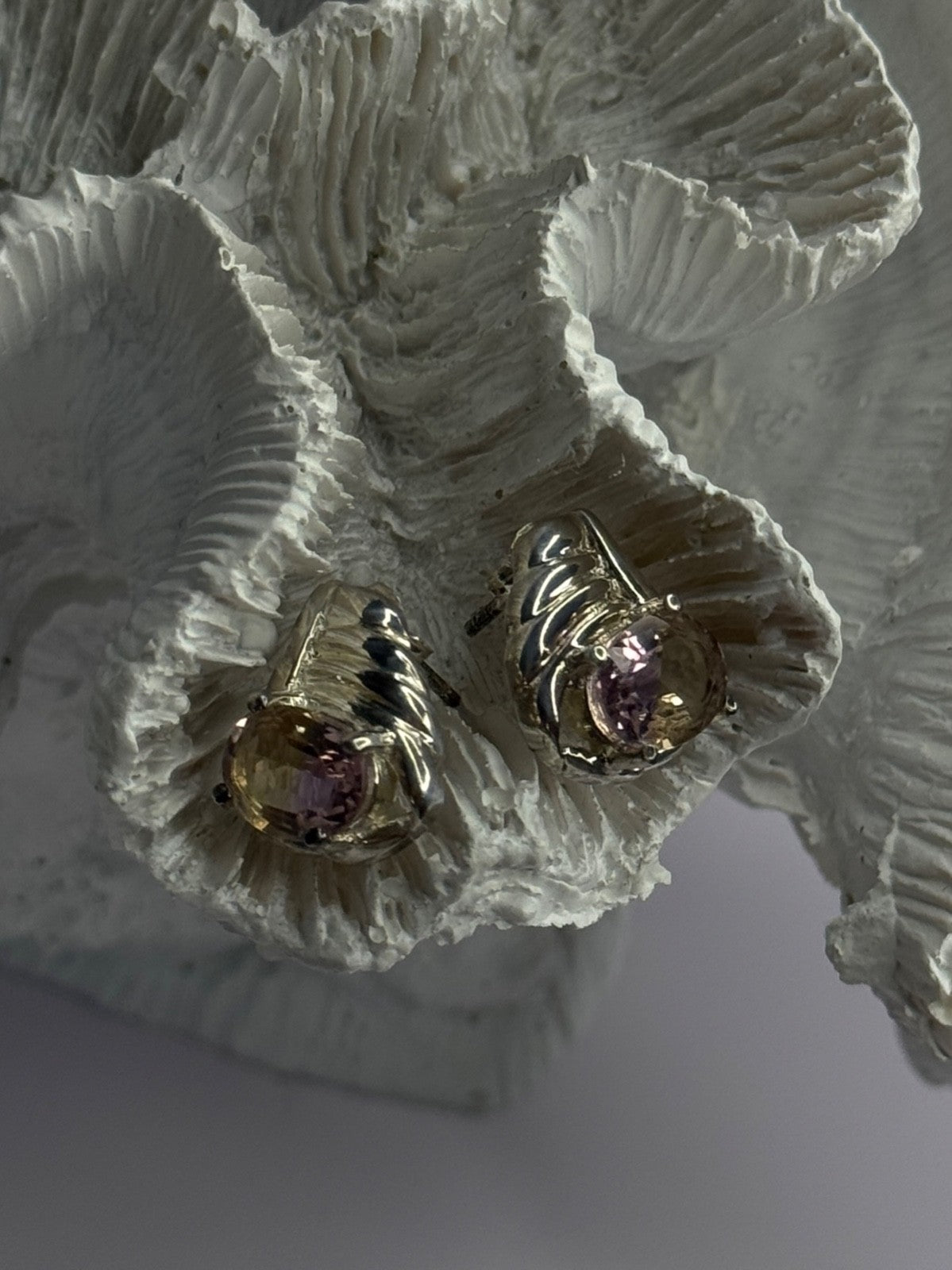 925 Sterling Silver Mystic Topaz Earrings Length 0.60 Inch