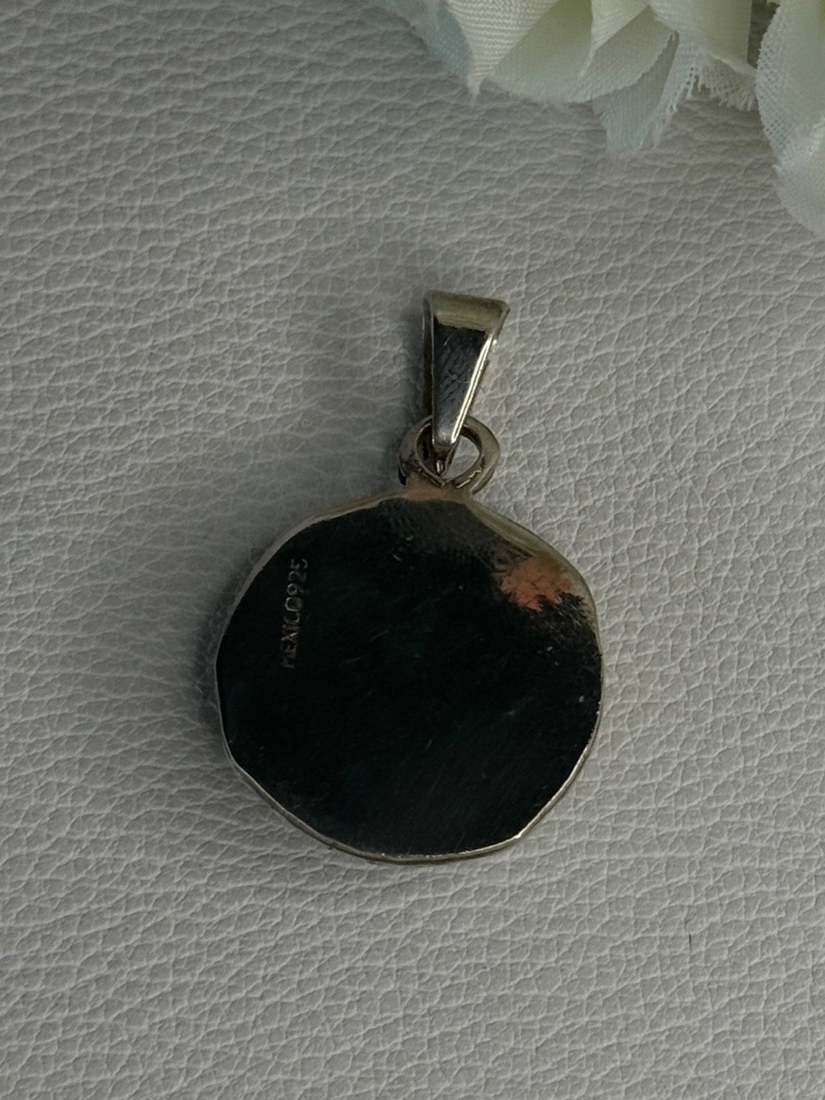 Vintage 925 Sterling Silver Carnelian Pendant Length 1.60 Inch