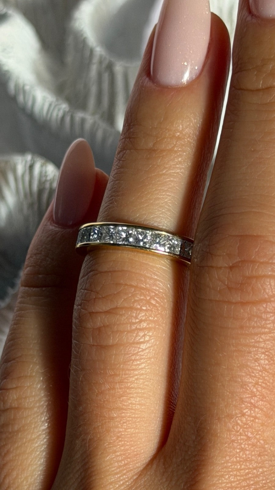 18K 750 Yellow Gold Diamond 1.09 ct Ring Size 5.5