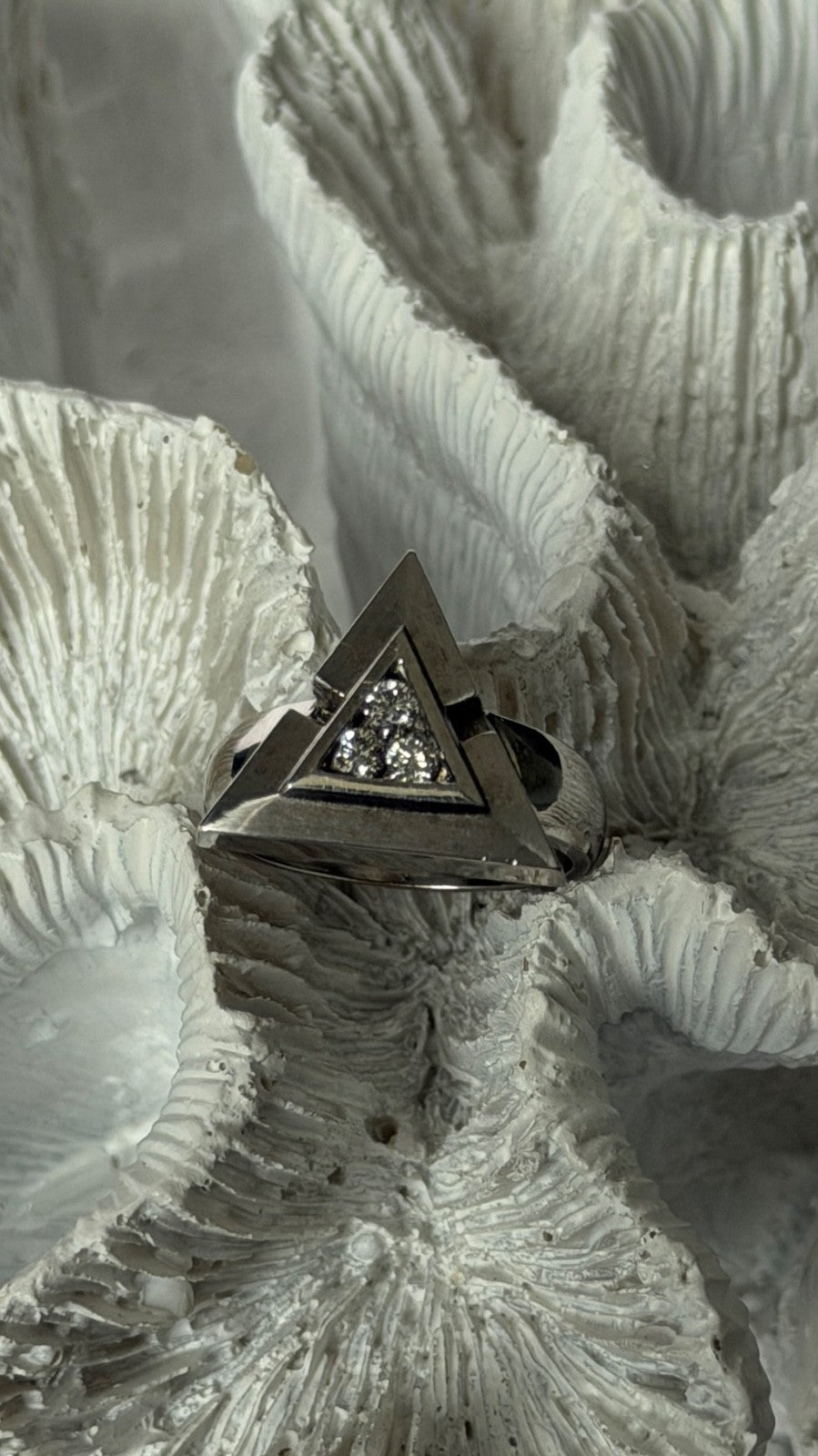 18K White Gold Diamond 0.30 carats Ring Size 7.5