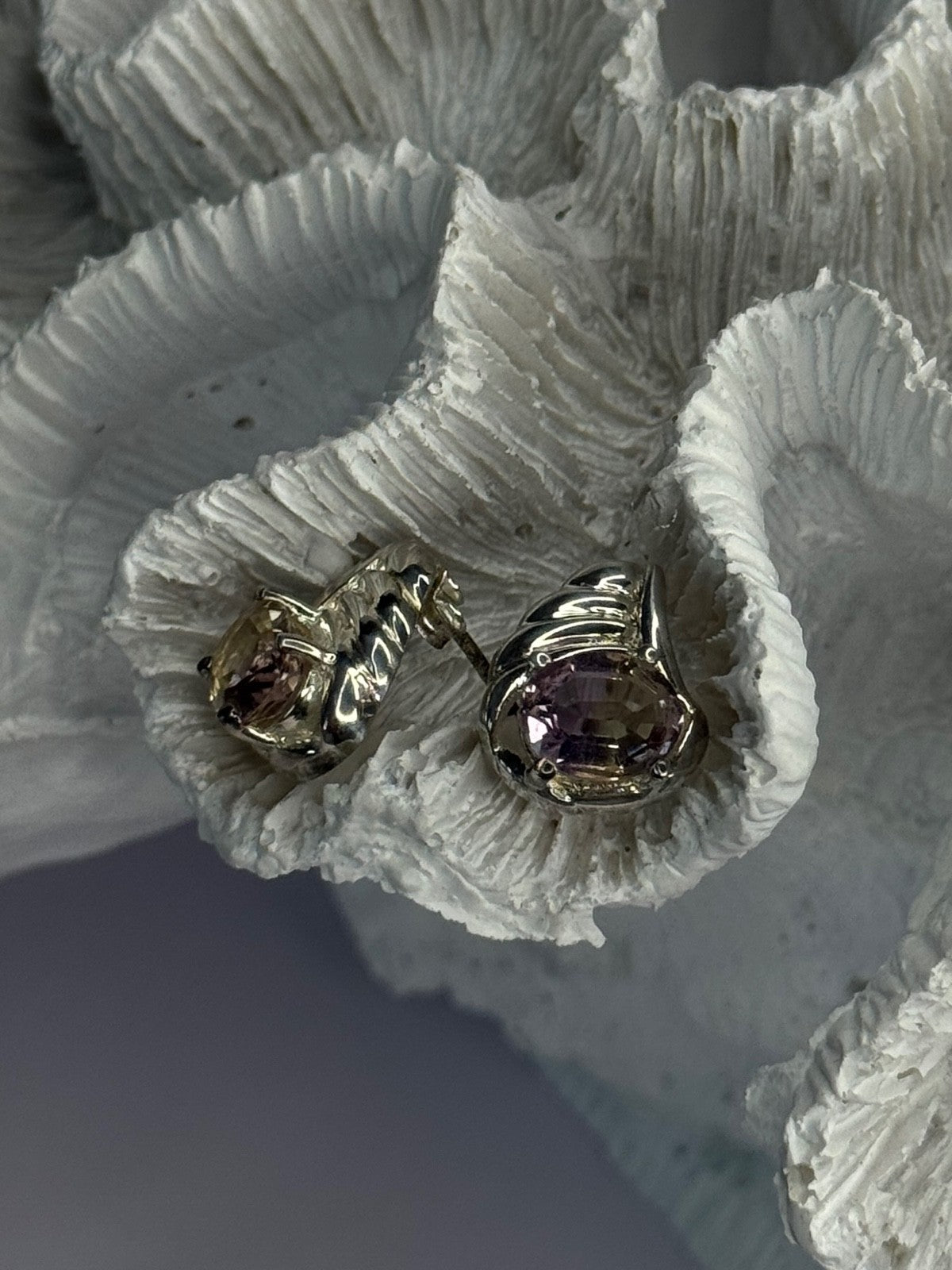 925 Sterling Silver Mystic Topaz Earrings Length 0.60 Inch