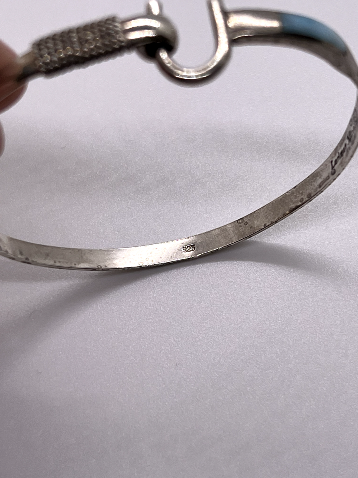 925 Sterling Silver Larimar Bracelet