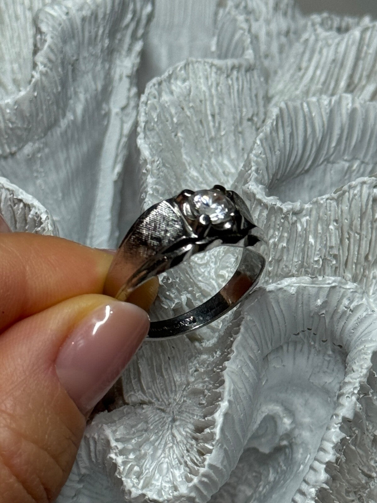 925 Sterling Silver Sapphire Men'S Ring Size 11