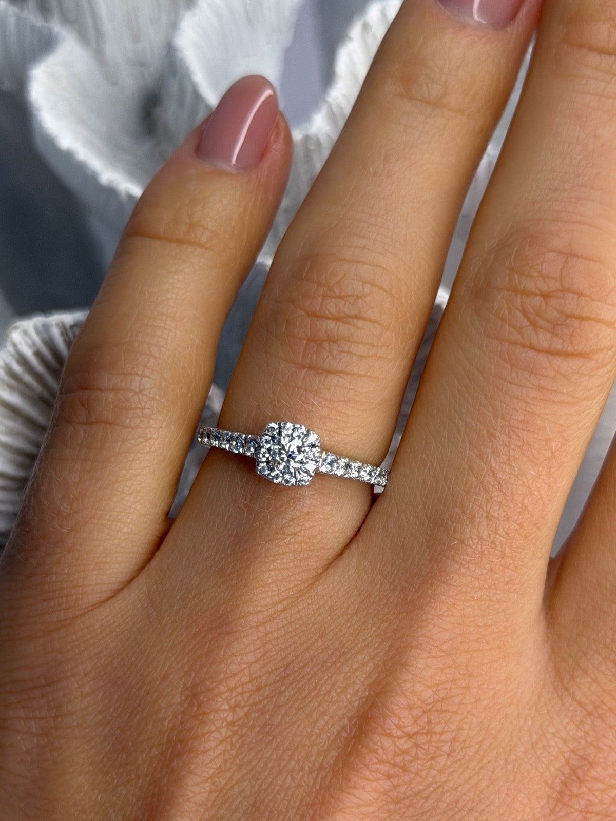 GOC 925 Sterling Silver Cz 0.62 ct Ring Size 7