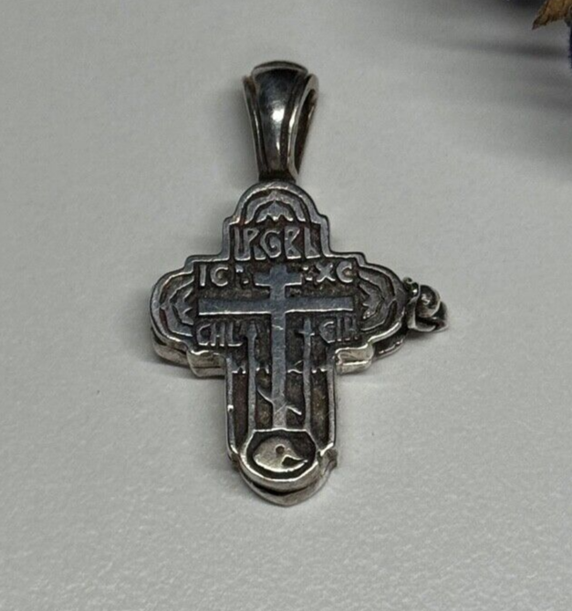 925 Sterling Silver Cross Length 27 Mm