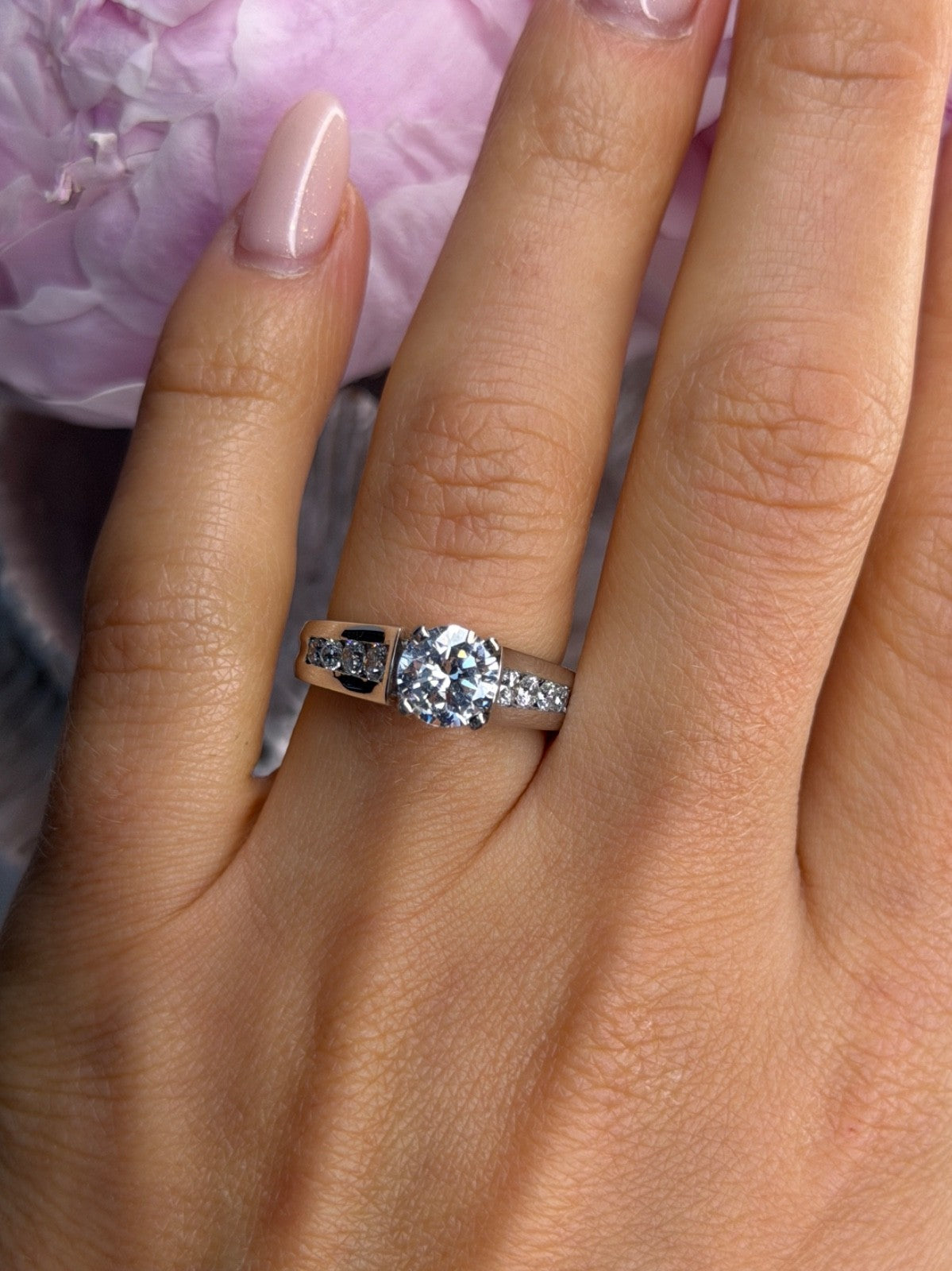 GOC 925 Sterling Silver Cz 1.97 tcw Ring Size 7