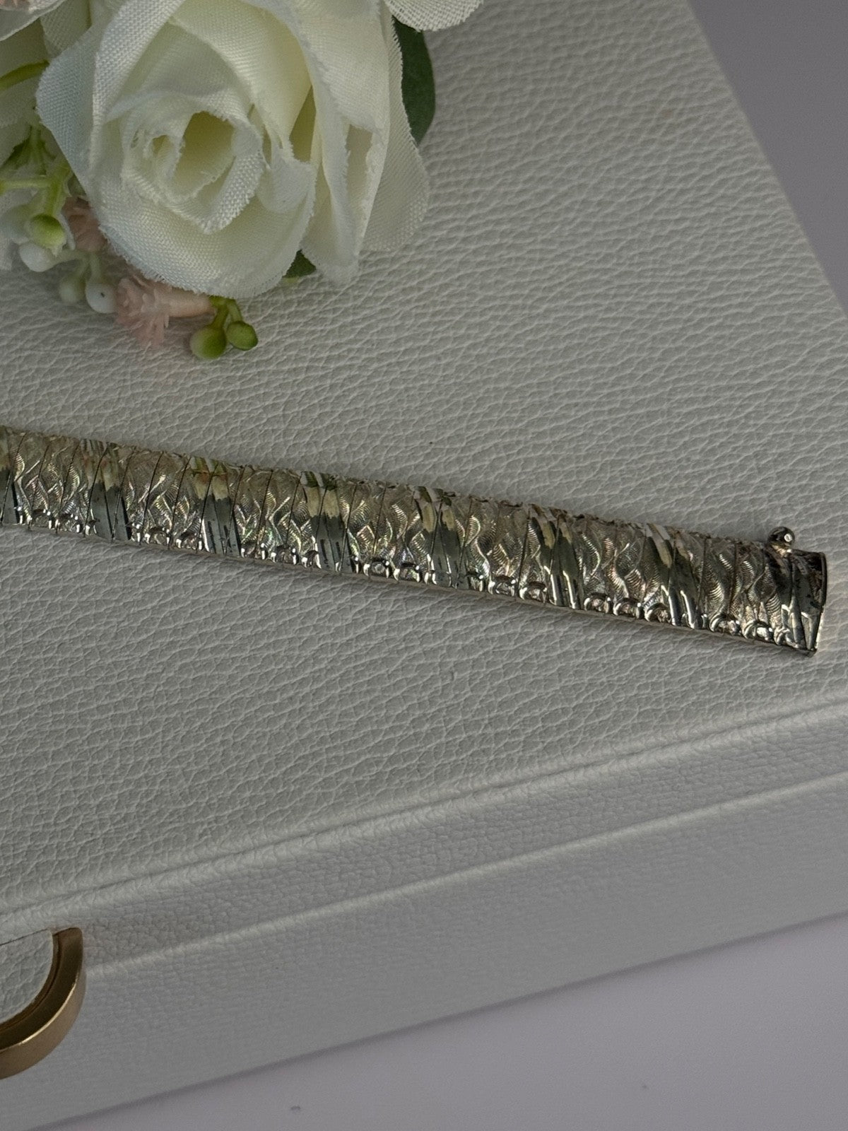 Beautiful Classy Italy 925 Sterling Silver Bracelet Length 7.5 Inch