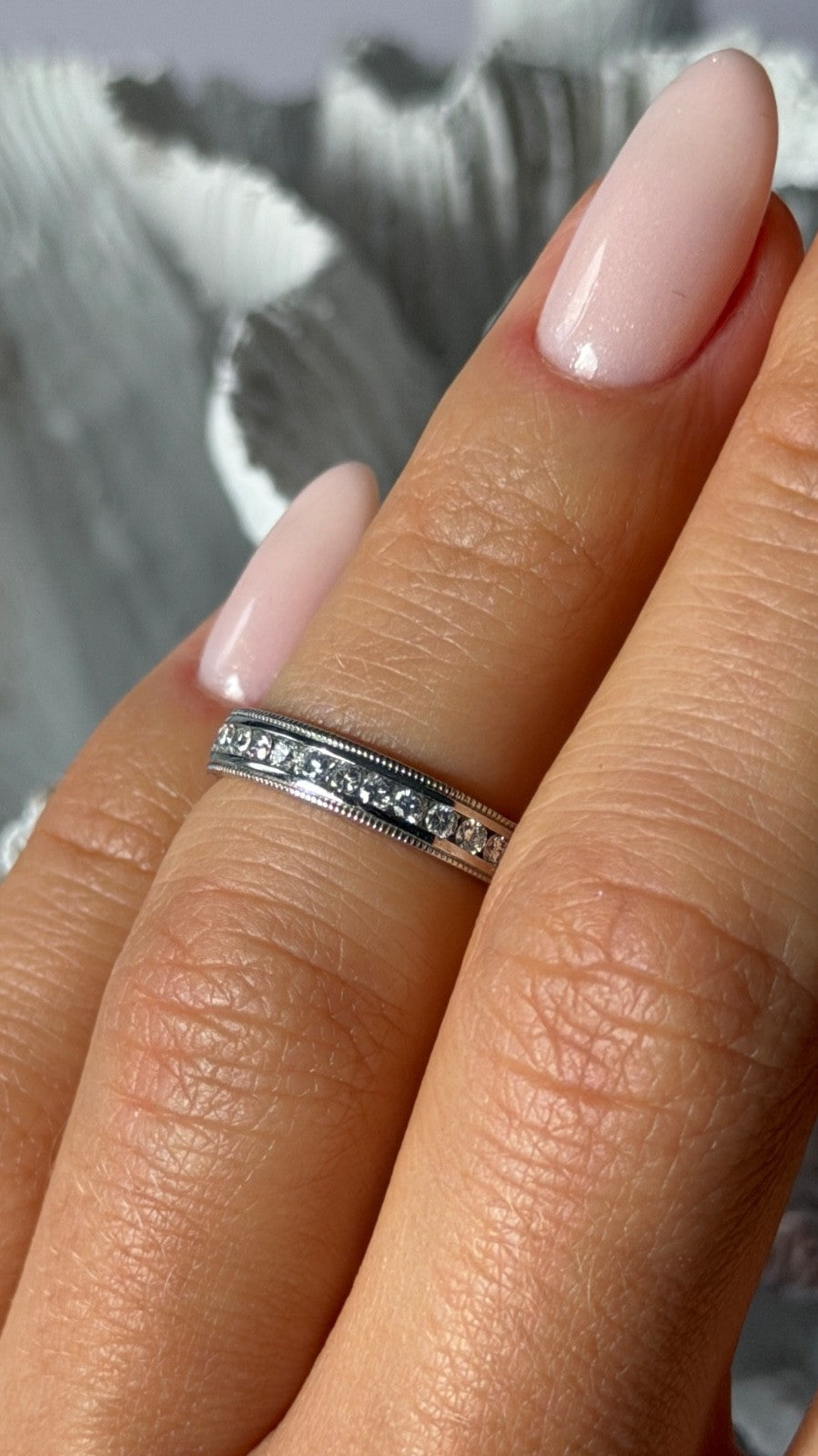 Platinum Diamond 0.20 ct Ring Size 4.5