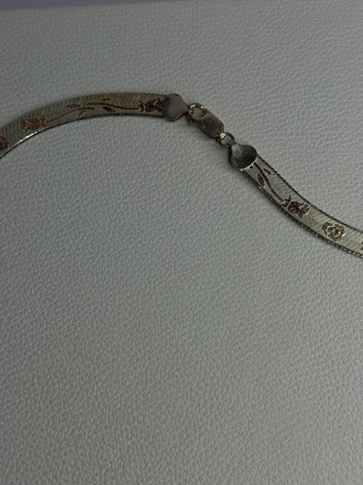 Italy Milor Elegant 925 Sterling Silver Flower Necklace Length 20 Inch