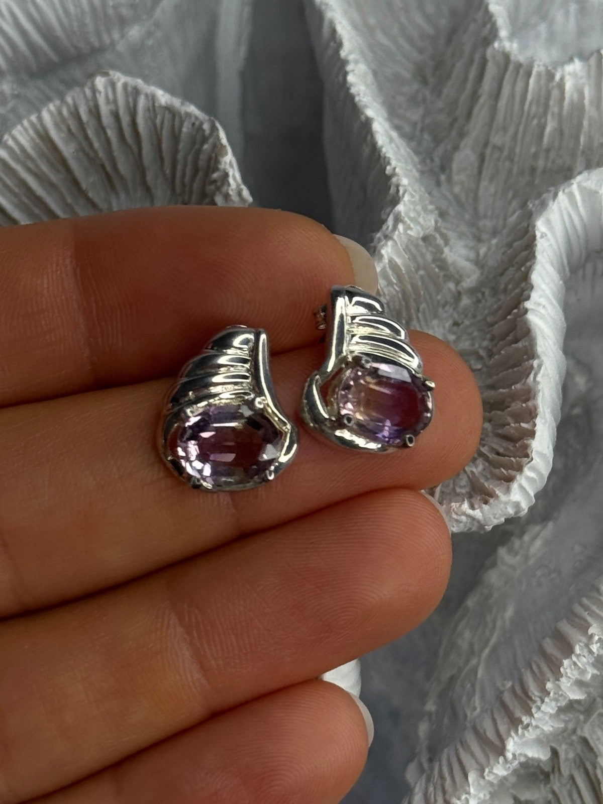 925 Sterling Silver Mystic Topaz Earrings Length 0.60 Inch