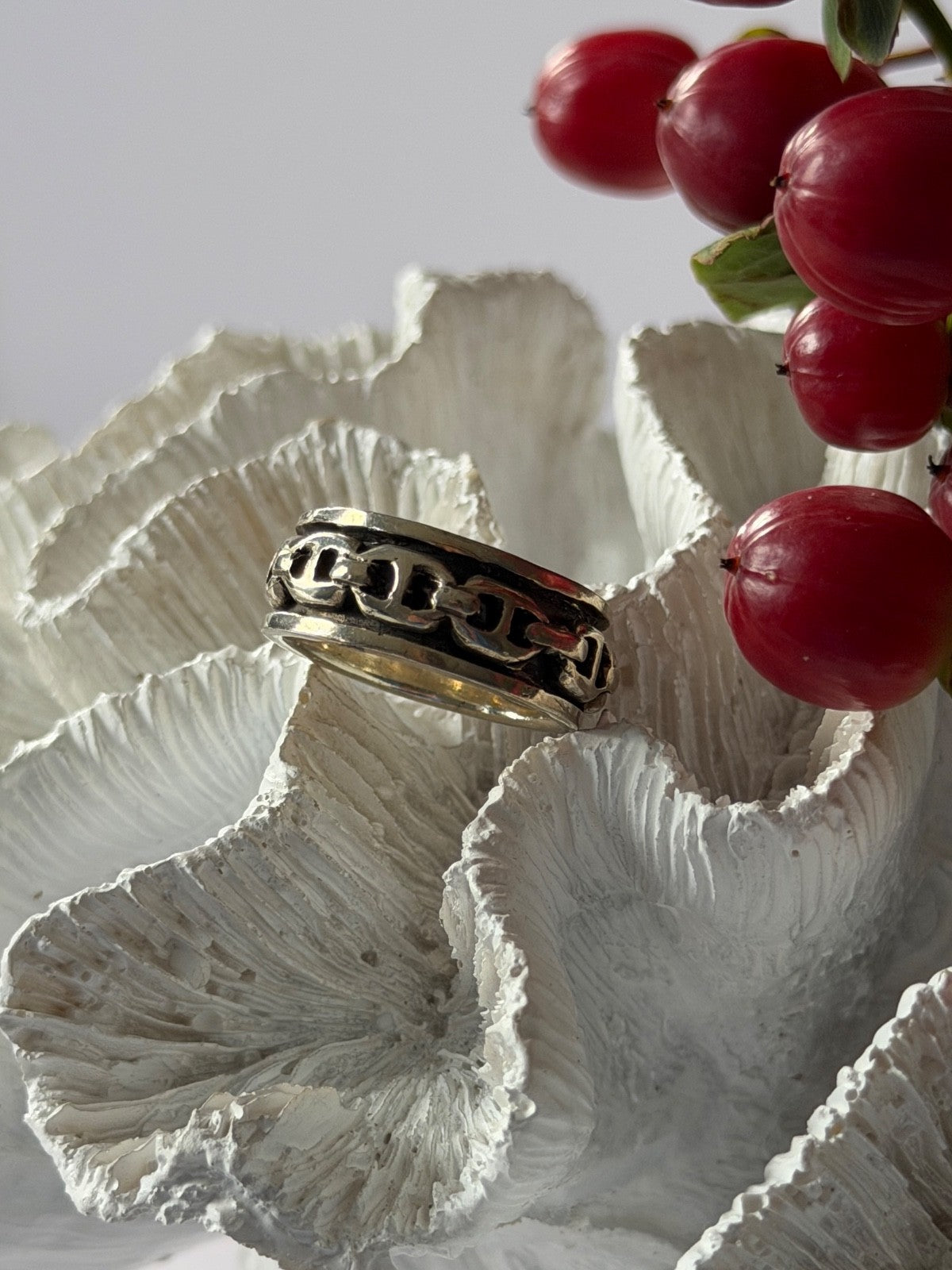 Vintage Spinning 925 Sterling Silver Ring Size 9
