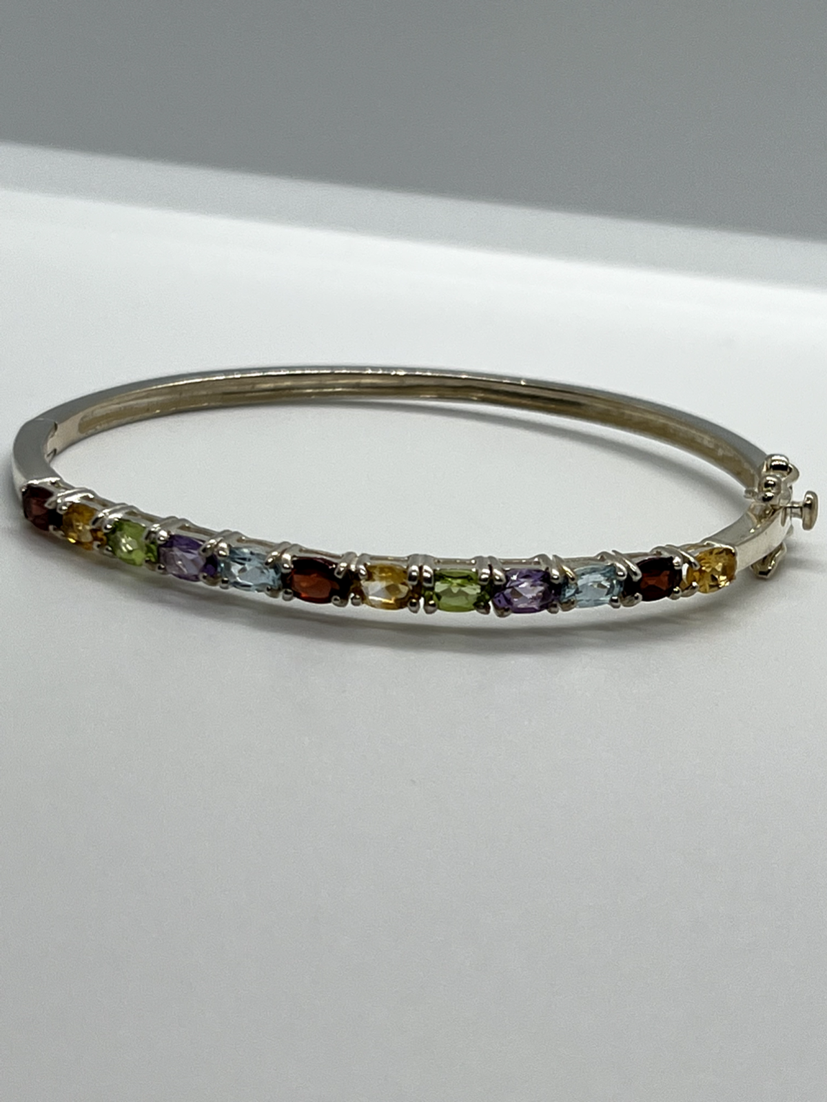 925 Sterling Silver Spinel Bracelet