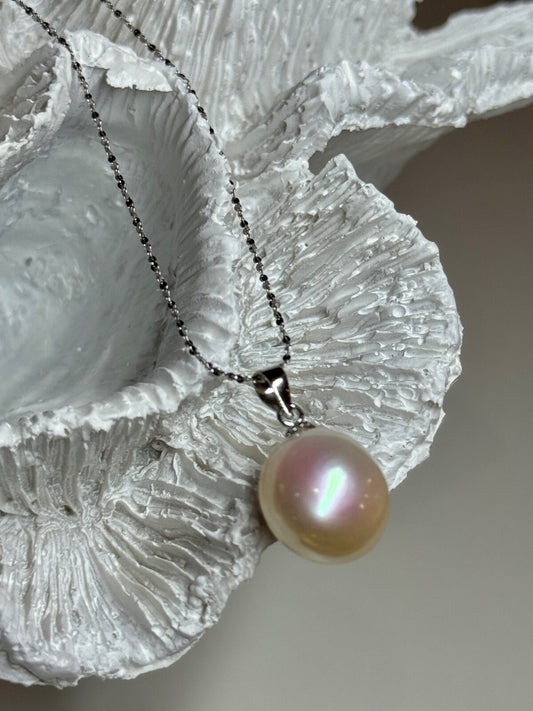925 Sterling Silver Fresh Water Pearl Necklace Length 18 Inch