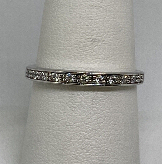 925 Sterling Silver CZ Ring Size 8