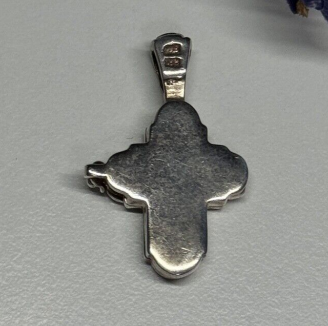 925 Sterling Silver Cross Length 27 Mm