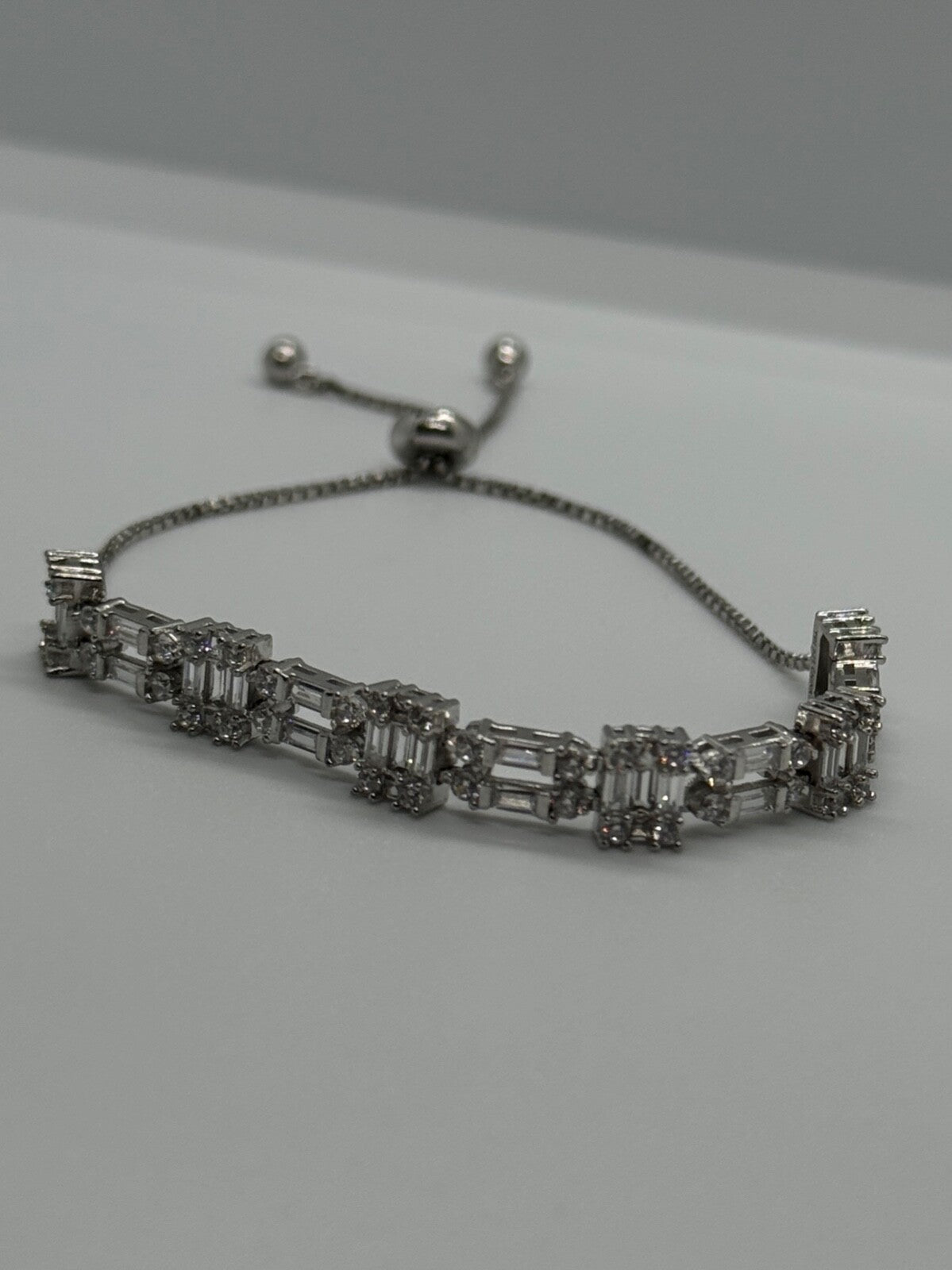 925 Sterling Silver CZ Bracelet