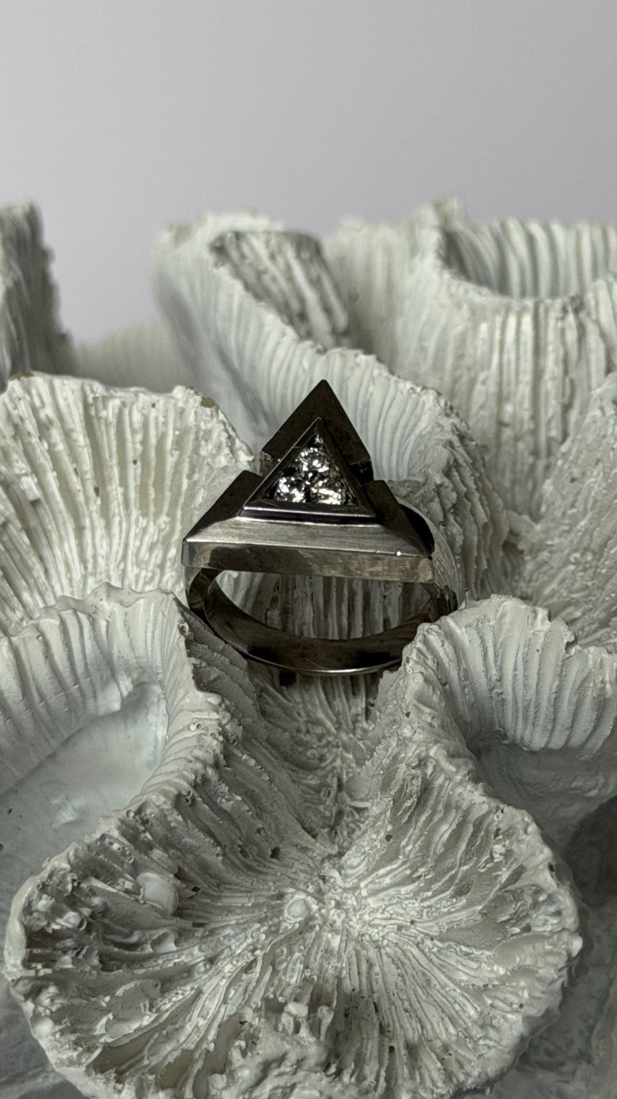 18K White Gold Diamond 0.30 carats Ring Size 7.5
