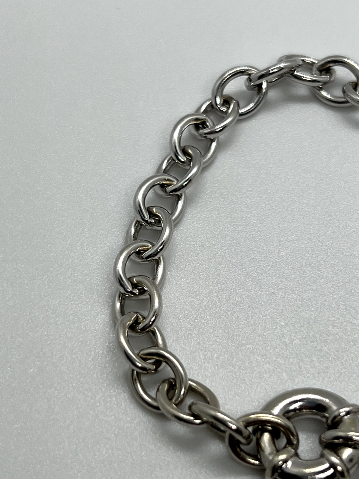 925 Sterling Silver Pink Topaz Heart Bracelet