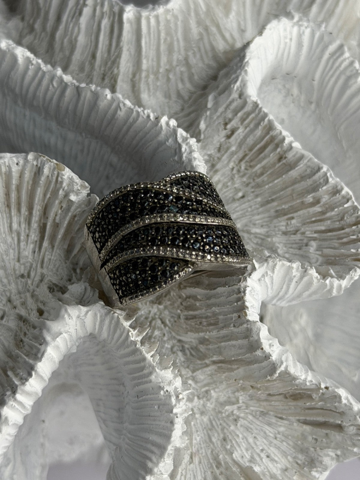 JWBR 925 Sterling Silver Spinel Ring Size 7