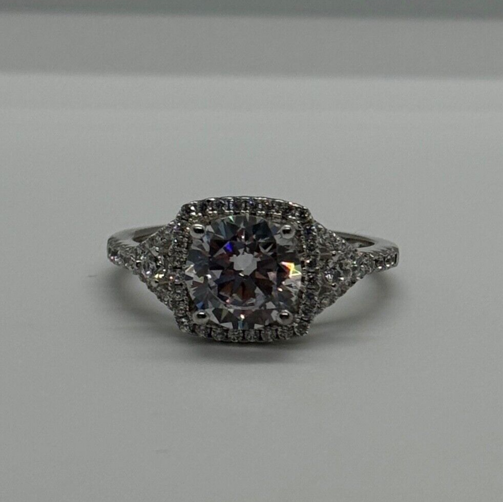 925 Sterling Silver CZ Ring Size 9.5