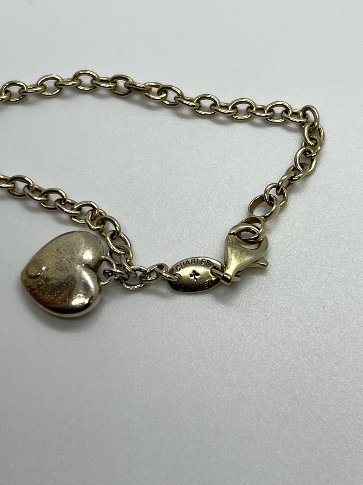 925 Sterling Silver Charles Garnier Heart Bracelet