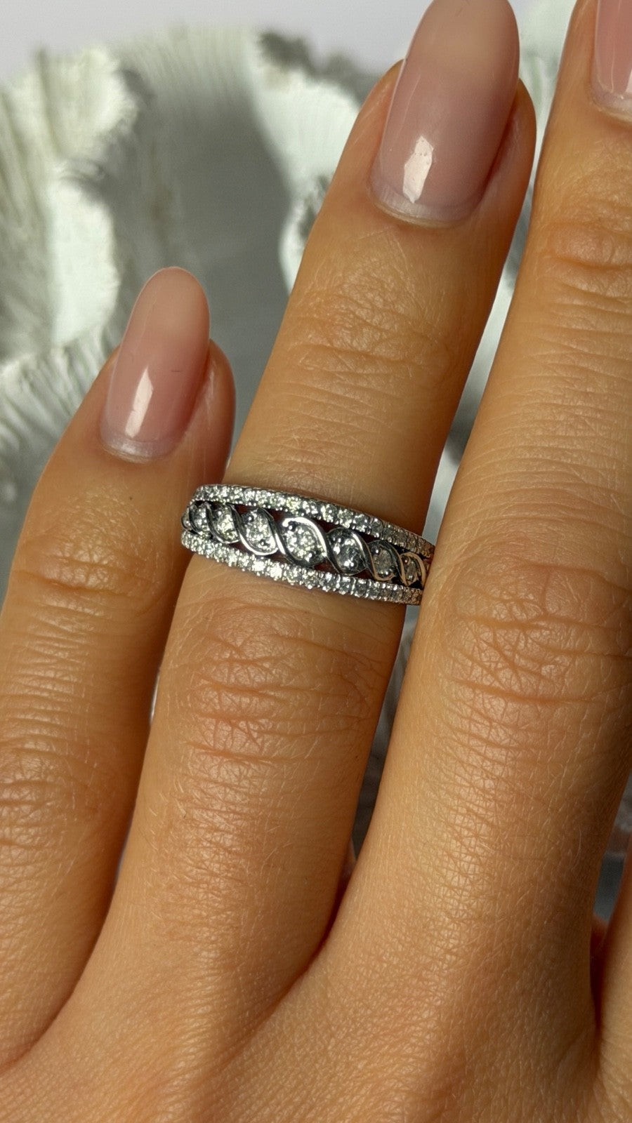 14K Yellow Gold Diamond 0.50 ct Ring Size 5.5