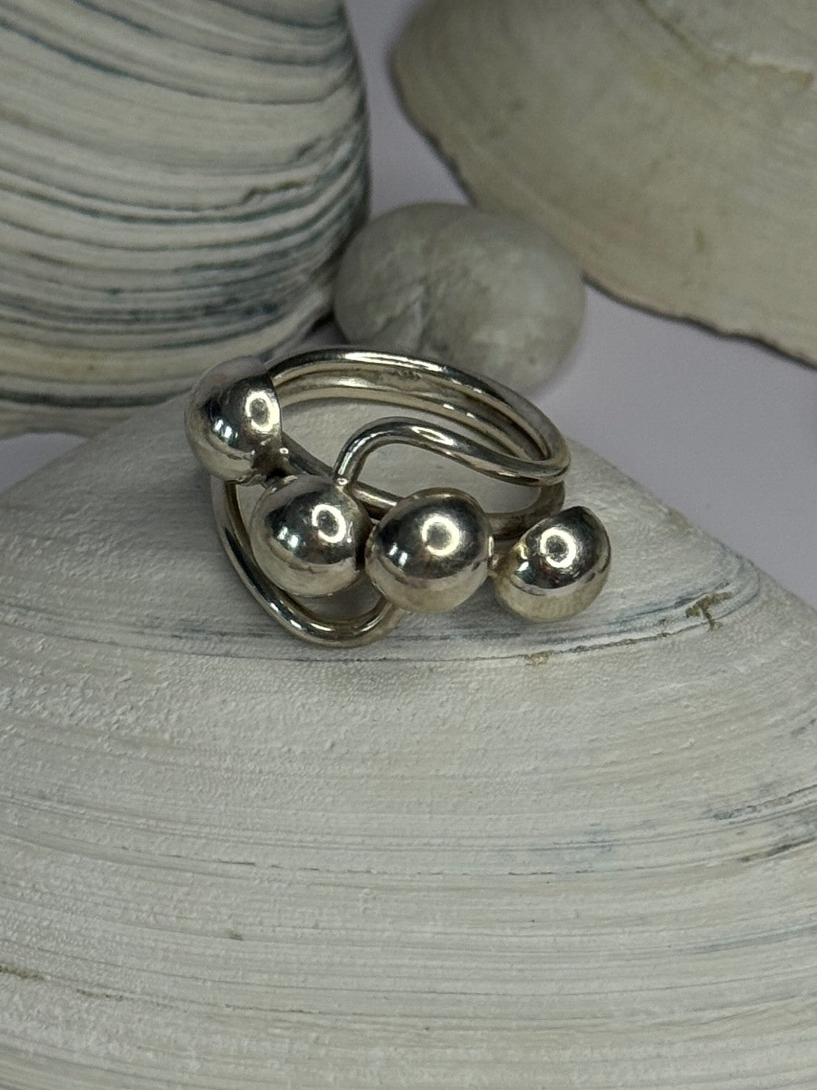 Unique Design 925 Sterling Silver Ring Size 8