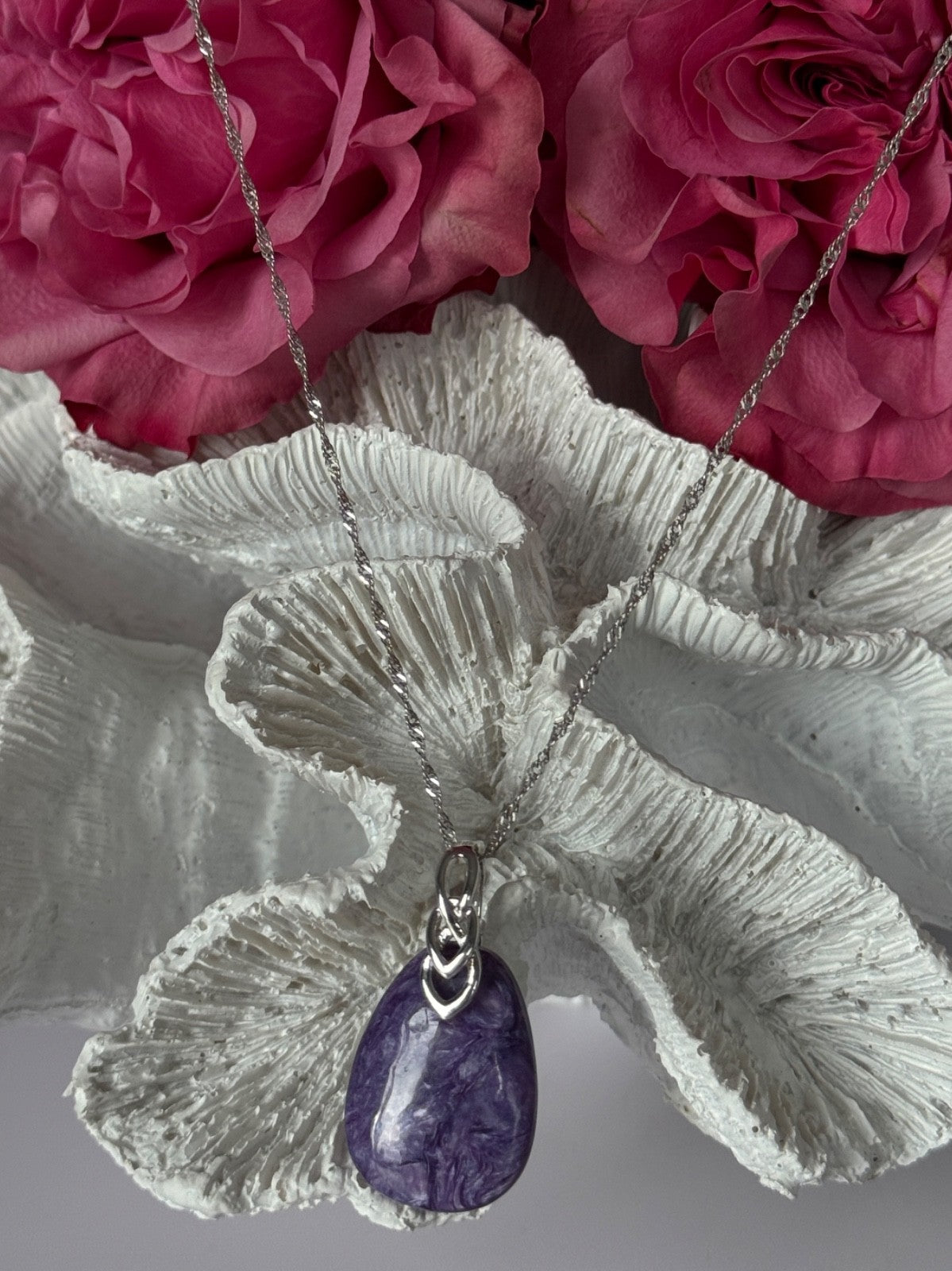 DK 925 Sterling Silver Chariote Necklace Length 20/18 inch