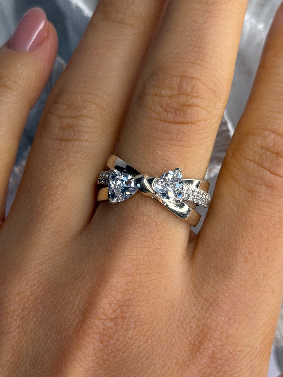 Pandora Ale 58 925 Sterling Silver Cz Ring Size 9