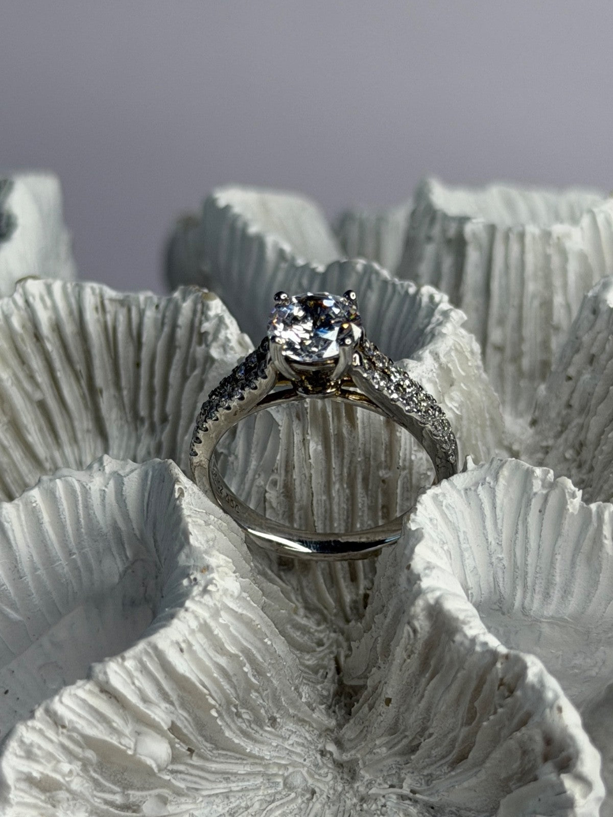 GOC 925 Sterling Silver Cz 1.42 ct Ring Size 7