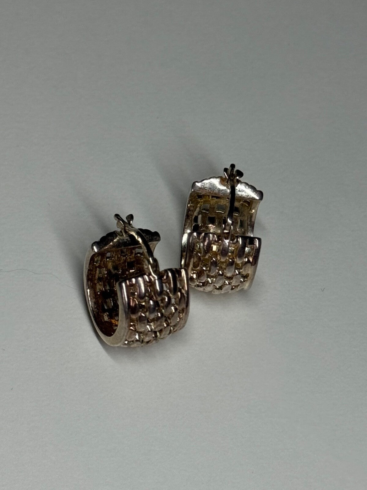925 Sterling Silver Earrings Length 17 Mm