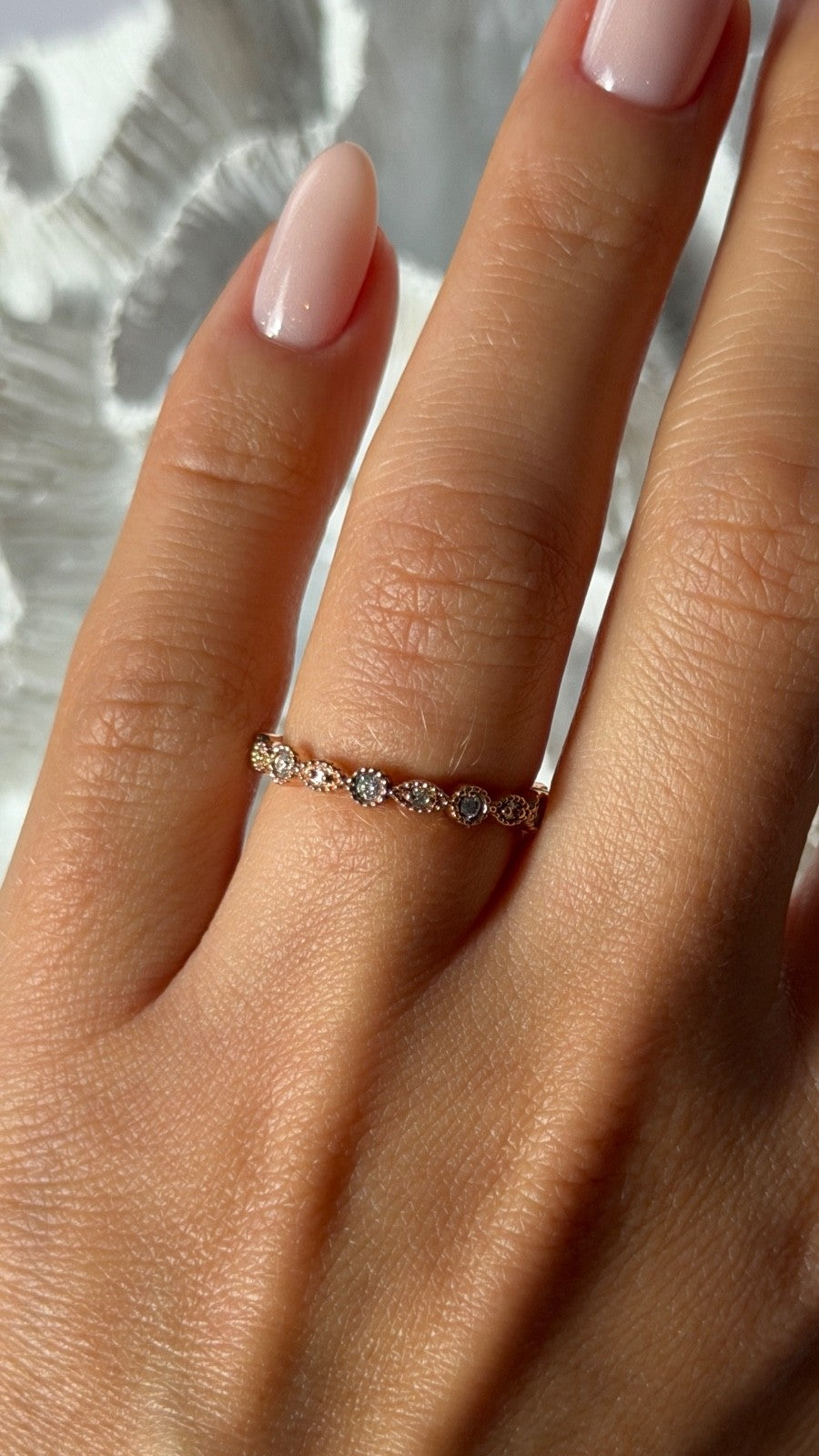 Beautiful 14K Rose Gold Diamond 0.54 ct Ring Size 7