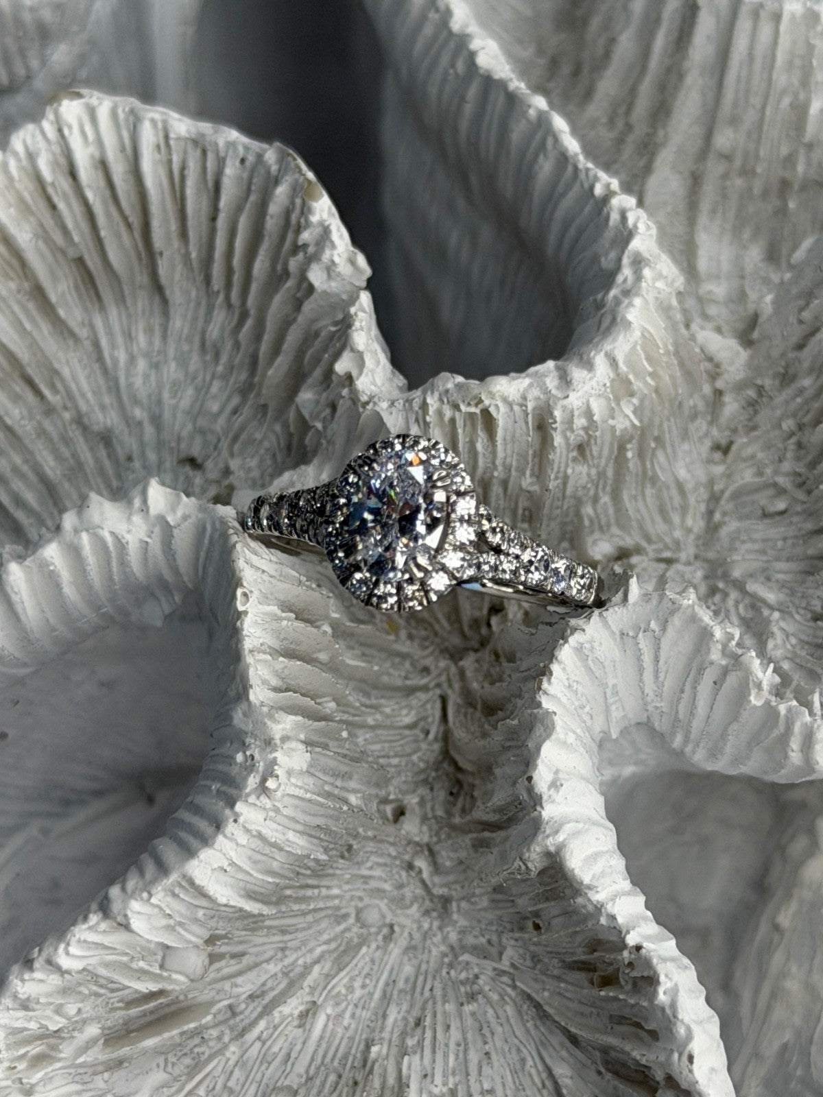 GOC 925 Sterling Silver Cz 1.48 ct Ring Size 7