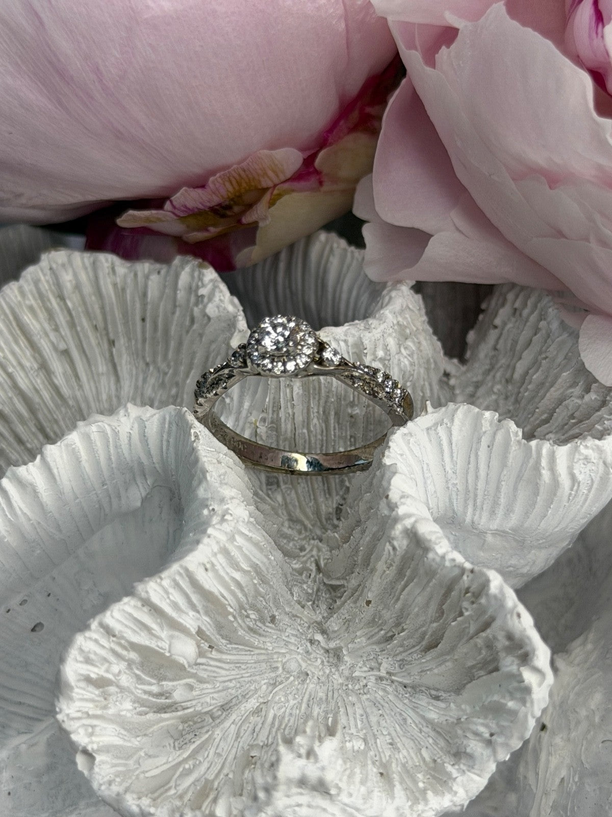 GOC 925 Sterling Silver tcw 0.50 Cz Ring Size 7