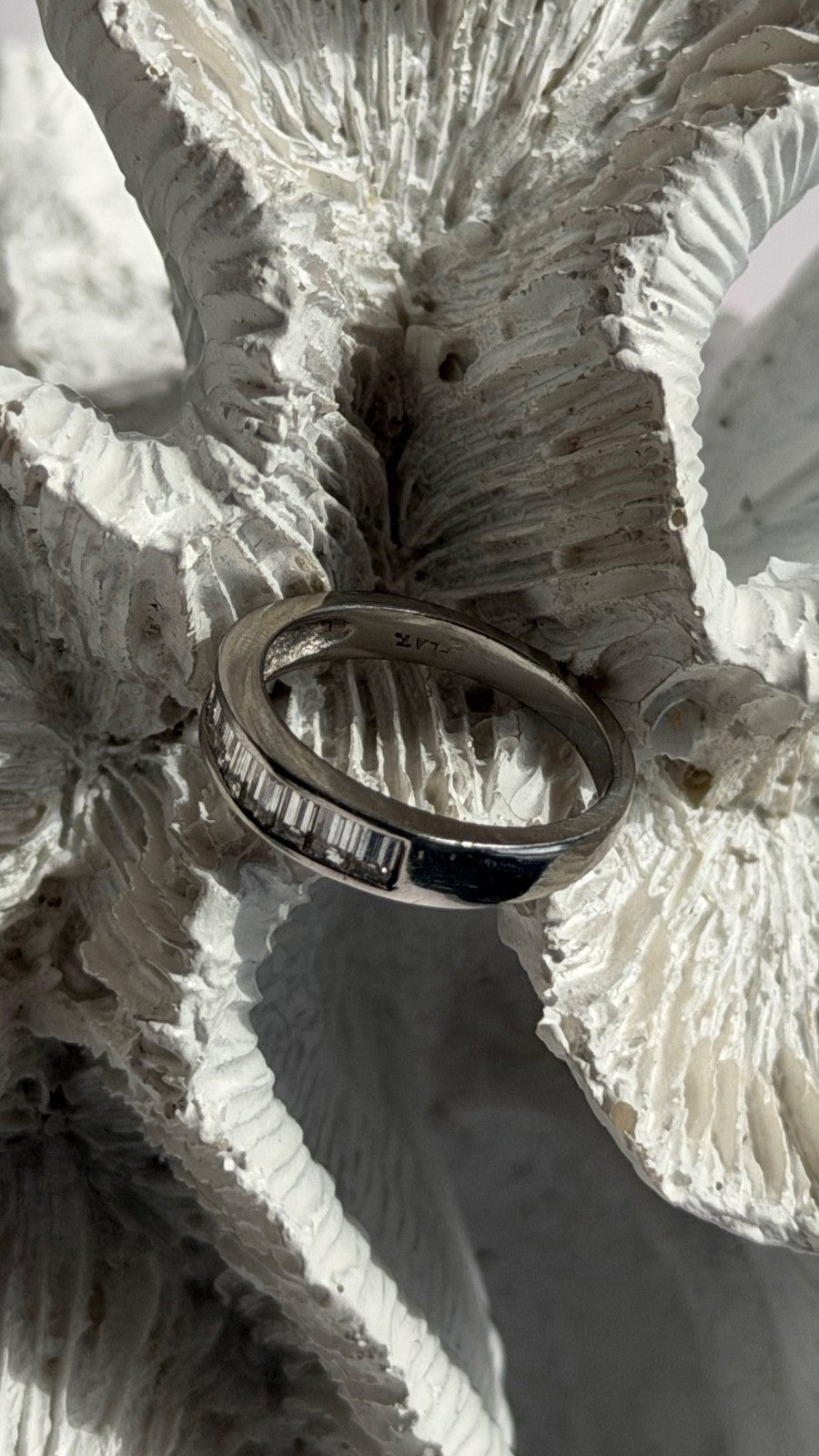 Classy Platinum Diamond 0.48 ct Ring Size 5.5