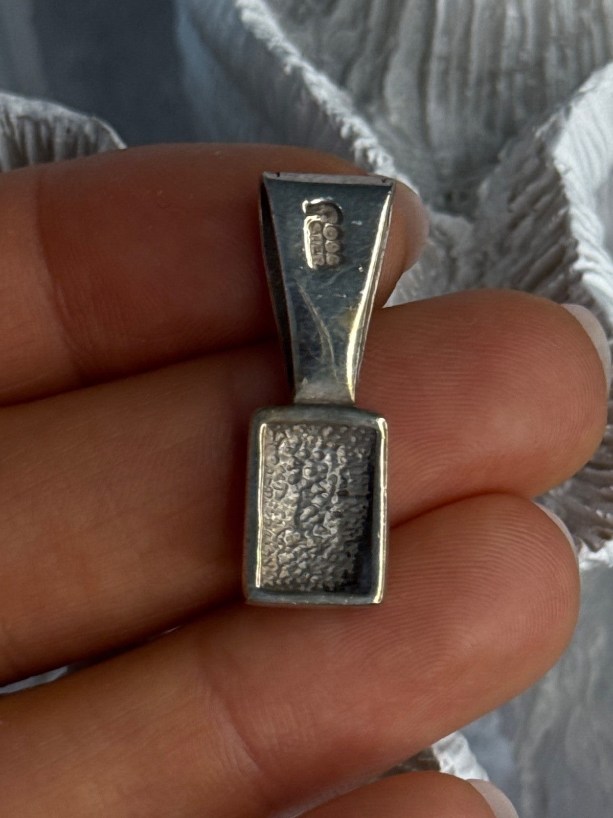 Vintage 925 Sterling Silver Carnelian Pendant Length 1.20 Inch