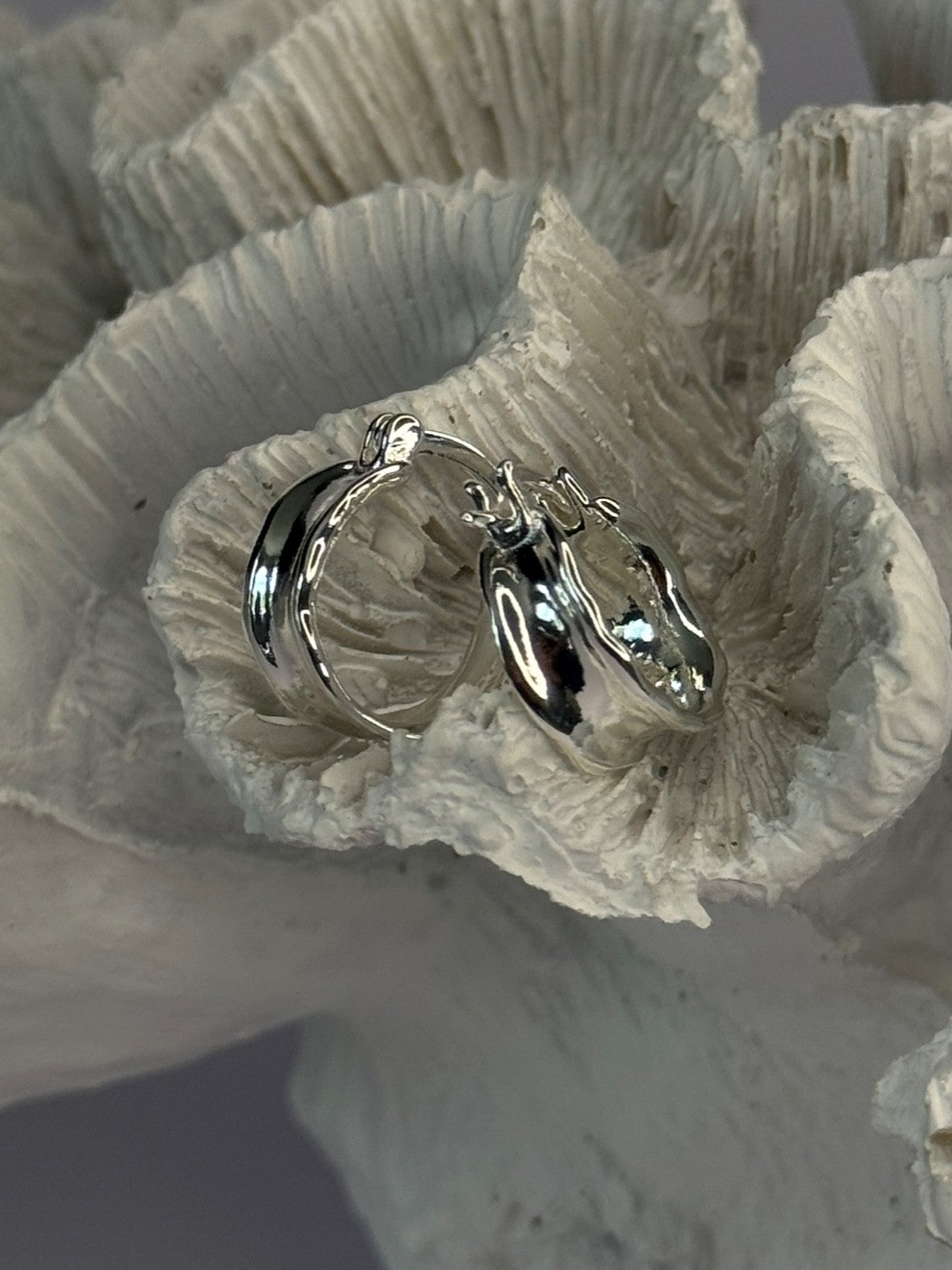 925 Sterling Silver Earrings Length 0.60 Inch