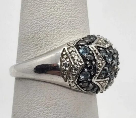 925 Sterling Silver Spinel Ring Size 6.5