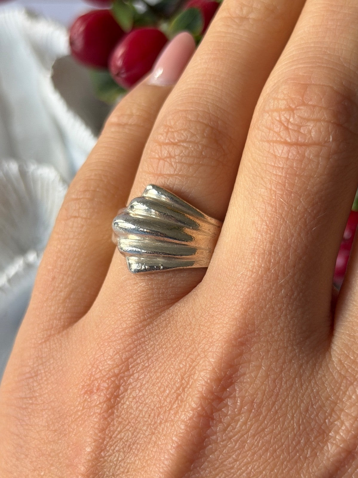 Mexico Vintage 925 Sterling Silver Ring Size 7.5