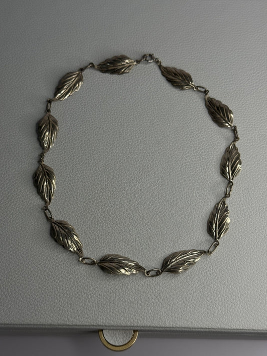 Danecraft 925 Sterling Silver Leaves Necklace Length 15 Inch
