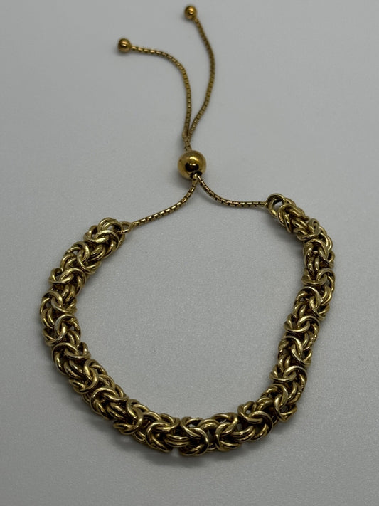 925 Sterling Silver Gold Plated Milor Italy Bracelet