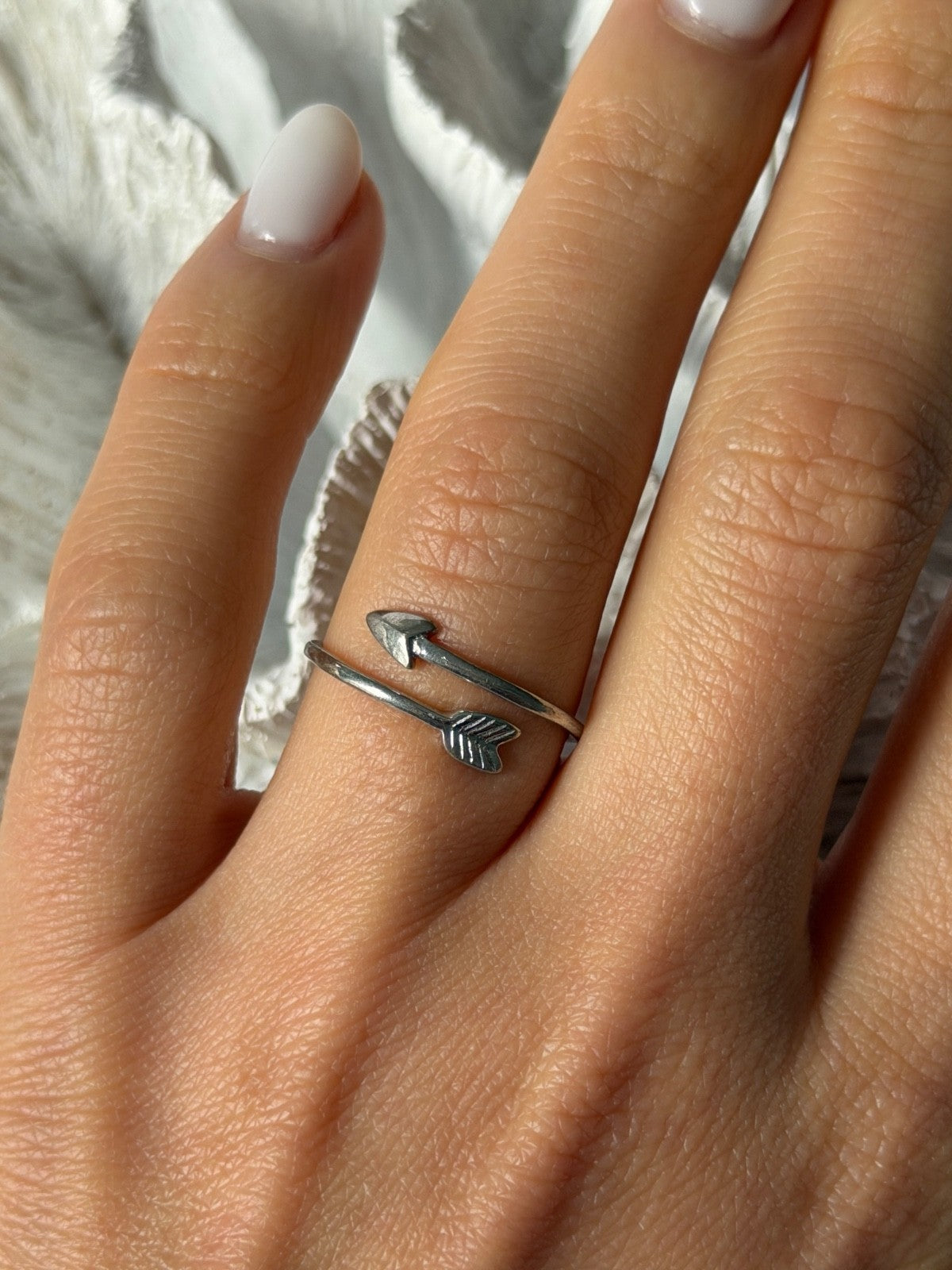Adjustable Arrow 925 Sterling Silver Ring