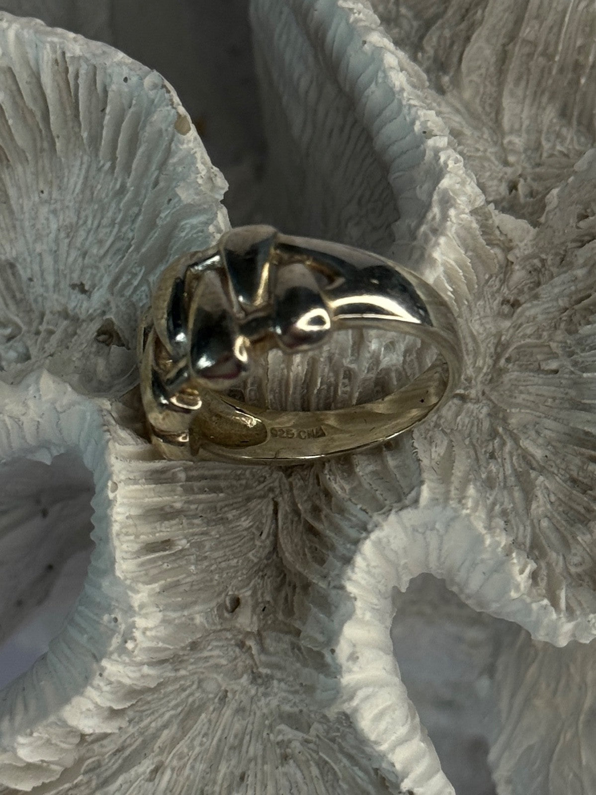 Unique Design 925 Sterling Silver Ring Size 8.5