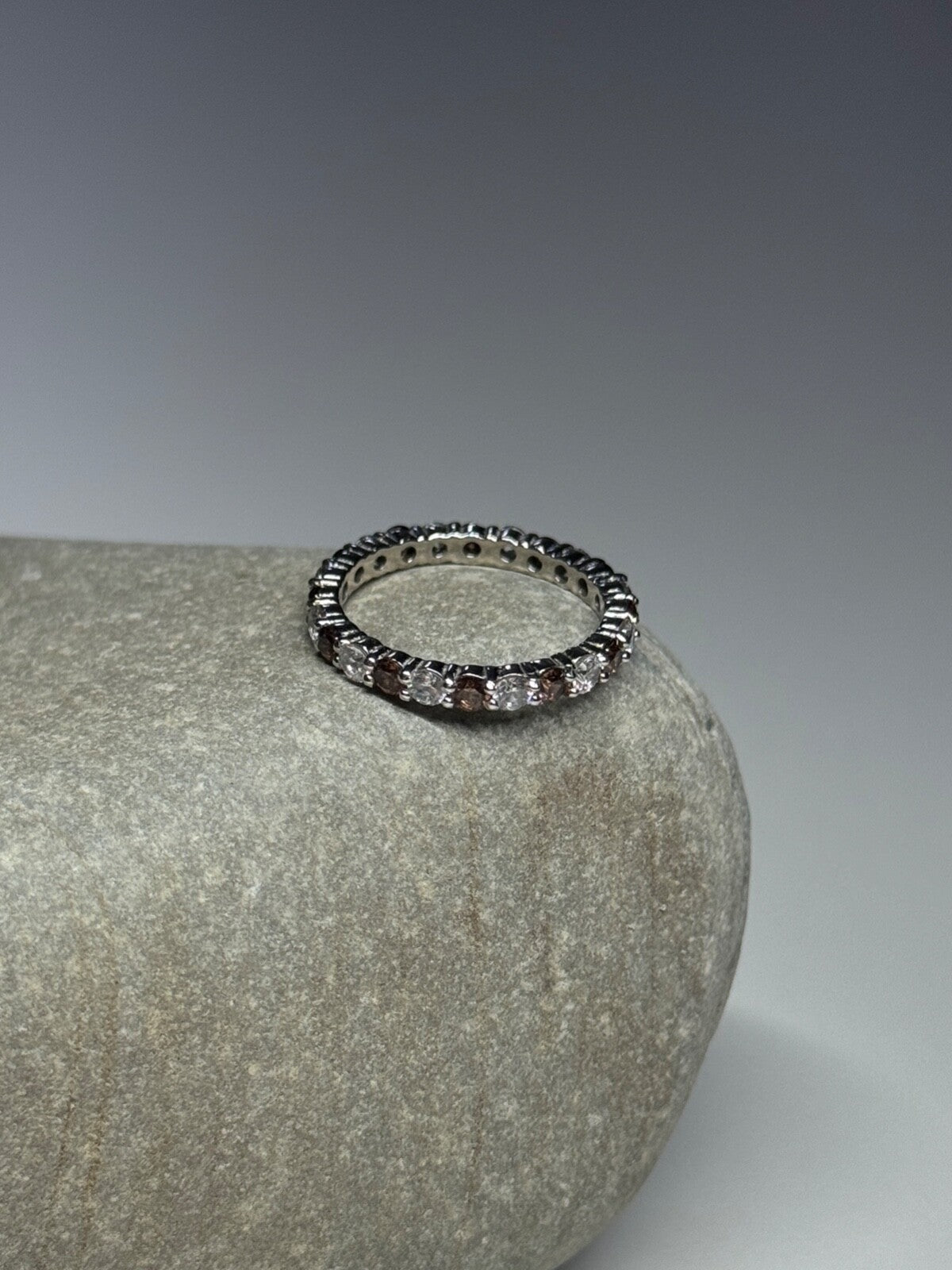 925 Sterling Silver CZ Ring Size 5.5